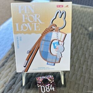 084, Pop Mart Pin for Love Keychain Letter C